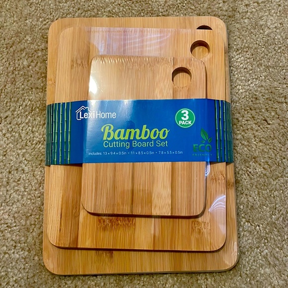 LexiHome Kitchen Bamboo Cutting Board Set Poshmark